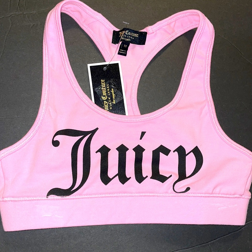 Juicy Couture Pink Sports Bra / Tank Top / Crop Top sizes XS